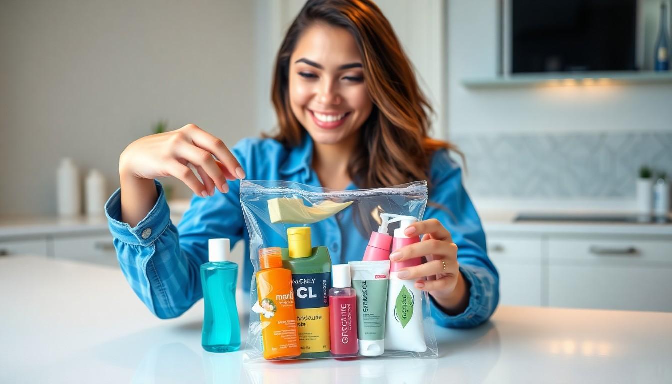how to pack toiletries for air travel
